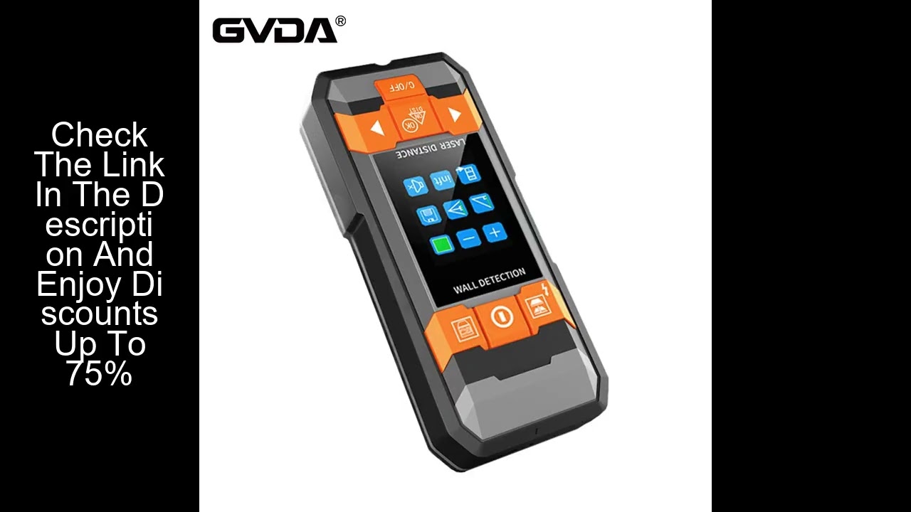 GVDA Metal Detector Laser distance meter Rangefinder Wall Scanner Copper AC Wiring Wood Finder Wires