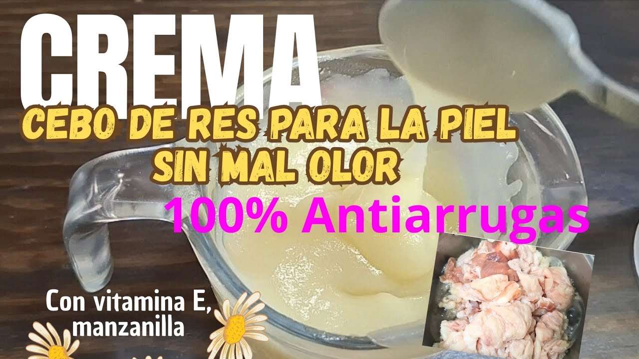 Elimina el olor del CEBO DE RES y usalo en LA PIEL úsalo como antiarrugas 100% NATURAL