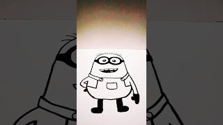🩷How to Color Cute Minions🎨 Easy Coloring Pages for Everyone #shorts #colors