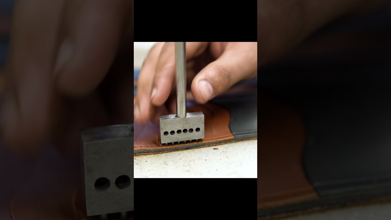 Punching Holes for Hardware | Precision Leatherwork for Long Wallet 