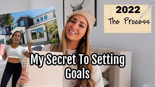 HOW I SET + ACHIEVE GOALS\/Complete Guide to Goal Setting 2022