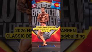 2026 NPC BRANCH WARREN CLASSIC DENVER - JEREMIAH SAYERS Men's Bodybuilding Overall Winner 🏆🥇