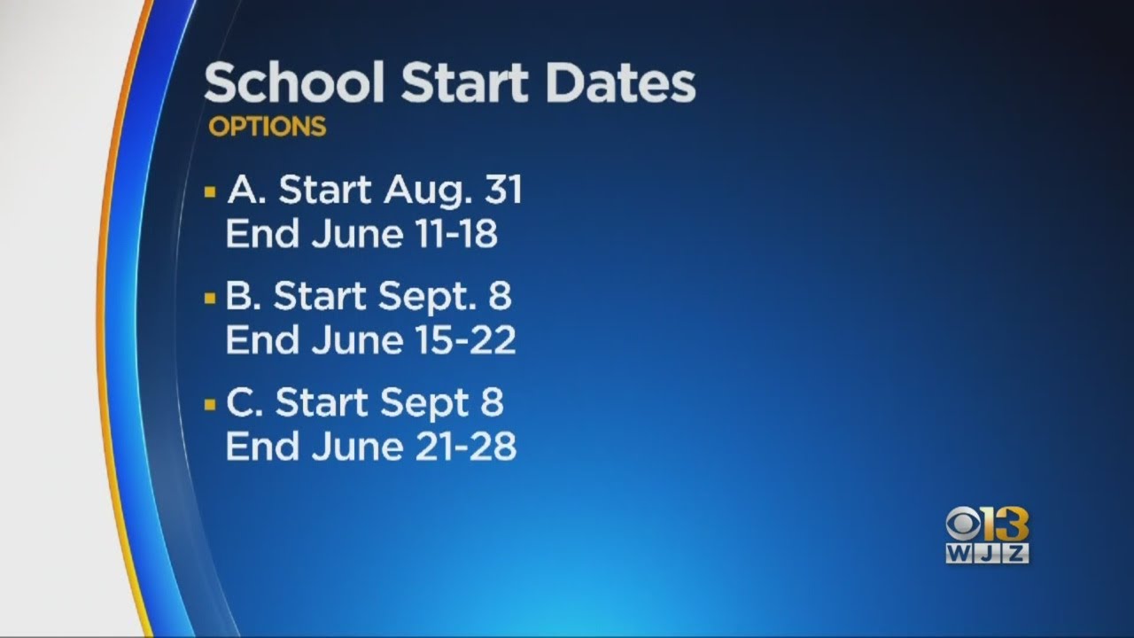 Public To Weigh In On Proposed 2020-21 Baltimore County School Schedule Public To Weigh In On Proposed 2020-21 Baltimore County School Schedule