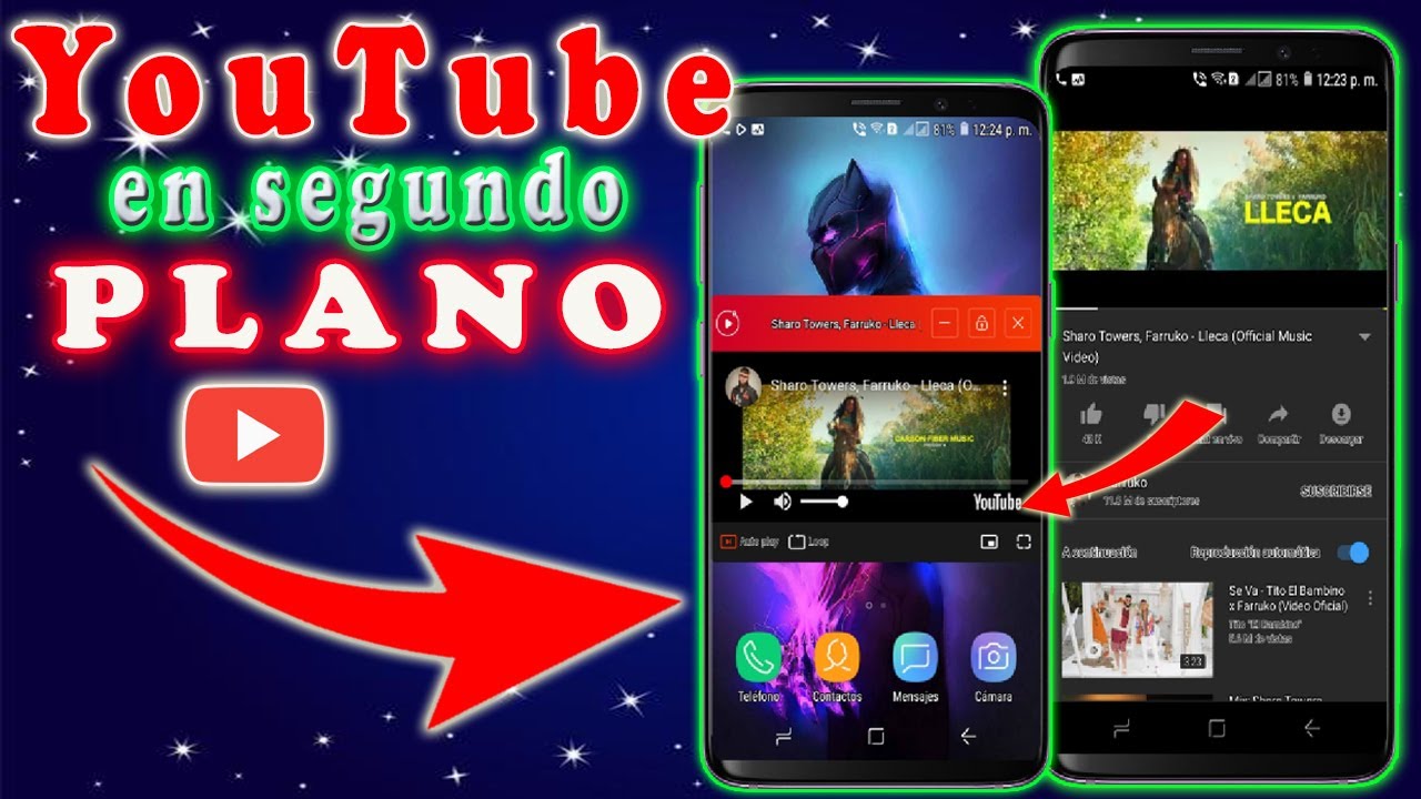 COMO REPRODUCIR VIDEOS DE YOUTUBE / EN SEGUNDO PLANO / FUNCIONES 2,020 ...