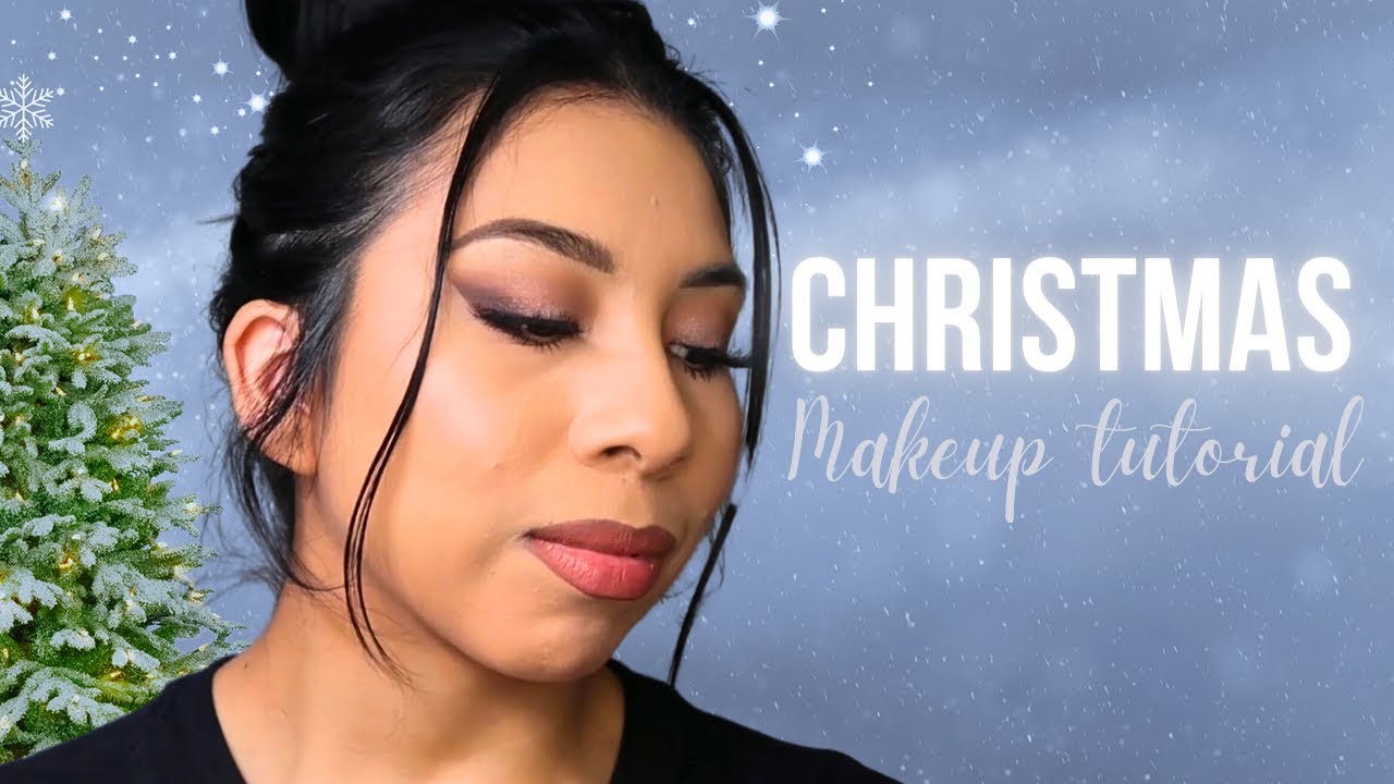 Christmas makeup tutorial 🎄 - YouTube