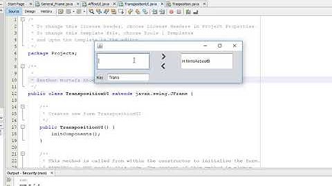 Transposition ( Encryption , Decryption ) java Source Code