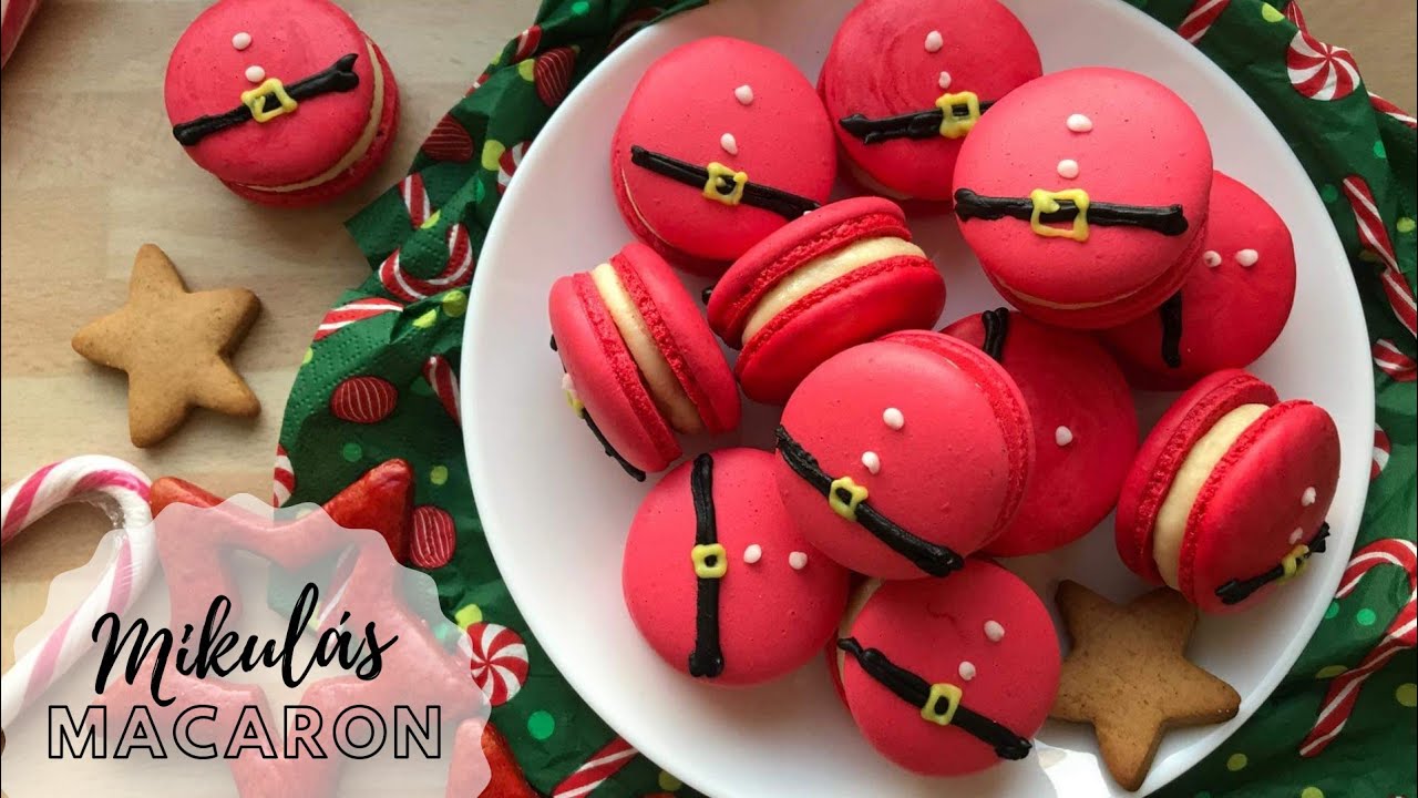 Mikulás MACARON 🎅MIKURON🎅😋 Miki-Maki😁 OLASZ módszer - BebePiskóta