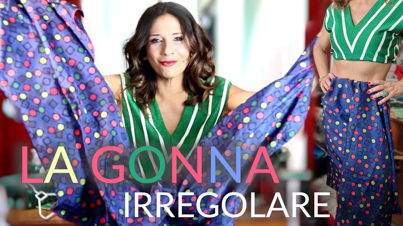 La GONNA IRREGOLARE (da un Foulard)  #reshapeyourstyle #irregolare #gonna #foulard