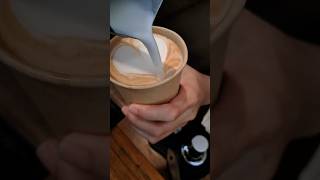 Coffee Time with Latte Art Oat Milk