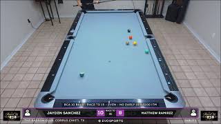 JAYDEN SANCHEZ vs MATTHEW RAMIREZ - THE RASSON CLUB - TABLE 1 | EvoSports