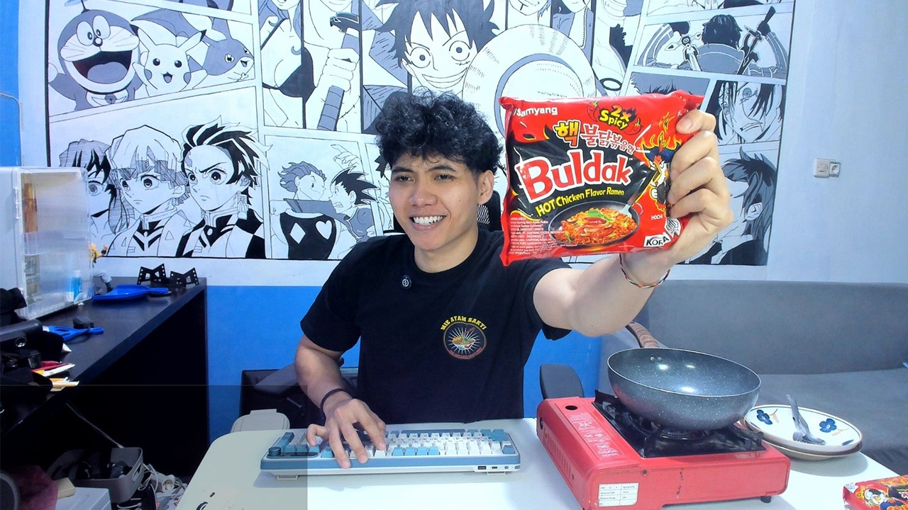 Makan Samyang Karena1 Bulan gabisa epic 🥹