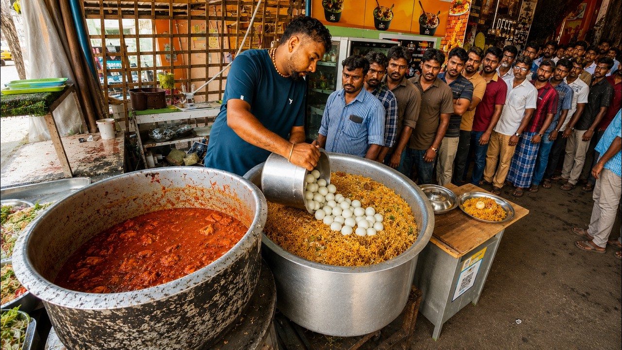 Inside Madurai’s Busiest Shop — Cooking Thokku Biryani for 1000s Every Day | Street Food Documentary