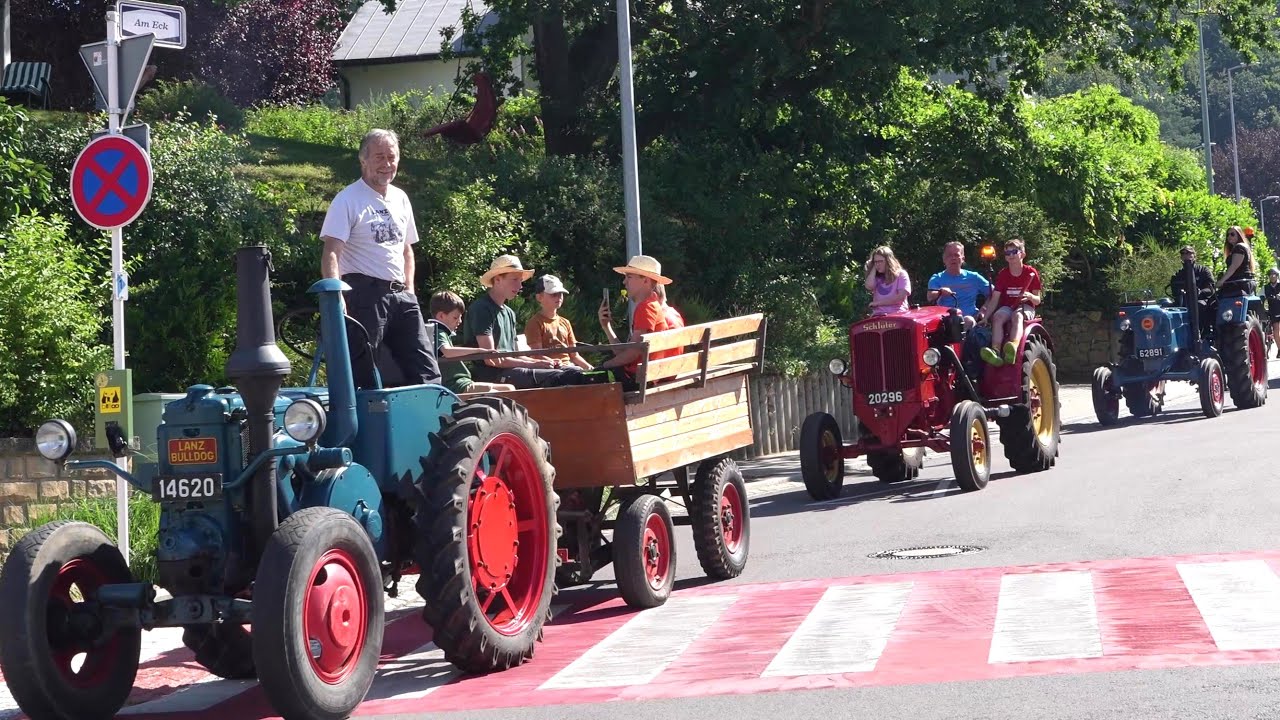 Traktorenausfahrt durch die Umgebung - Lanz-Team-Luxembourg Brouch/ Mersch 14.07.2024 Hochkelberg TV