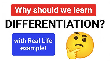 Use of differentiation in REAL LIFE | why should we learn differentiation? #math #differentiation