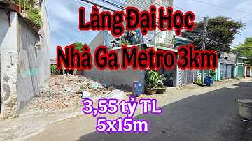 Bán Đất Dĩ An gần Thủ Đức (4320) Cách Nhà GA Metro 3km Thôi Ạ, Ngang 5m Luôn