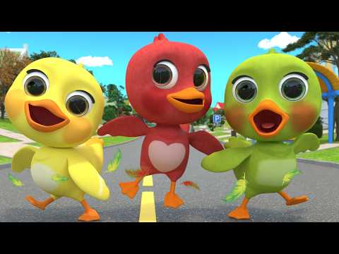 Red, Blue, Yellow! 5 Little Ducklings | Nursery Rhymes & Kids Songs