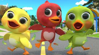 Red, Blue, Yellow! 5 Little Ducklings | Nursery Rhymes & Kids Songs