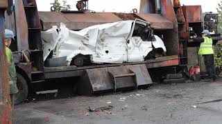 Repeat fly tipper's vehicle gets crushed