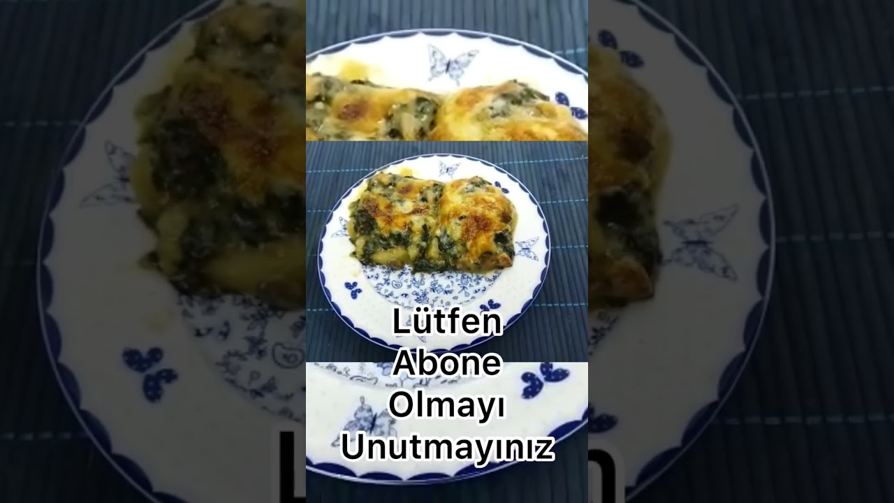 ISPANAKLI MANTARLI GRATEN TARİFİ  #shorts #tiktok #tiktokvideo #shortsvideo #yemektarifi #kolayyemek