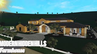 Bloxburg Speedbuild I Nicki Minaj Hidden Hills Farmhouse I Roblox Build