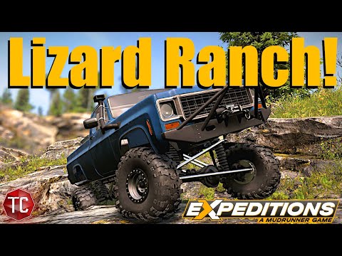 Видео: Expeditions: A MudRunner Game | Welcome to LIZARD RANCH! (NEW MAP!)
