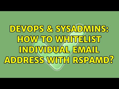 DevOps & SysAdmins: How to whitelist individual email address with rspamd?