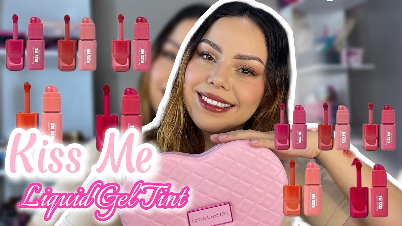 NUEVAS TINTAS DE LABIOS DE BEAUTY CREATIONS | Kiss Me Liquid Gel Tint | Swatches y Aplicaciones 