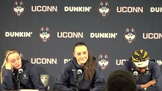 Paige Bueckers, Nika Muhl, & Aaliyah Edwards Postgame Press Conference: Creighton 2/19