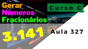 Curso de Programação C | Como gerar números aleatórios fracionários? | aula 327
