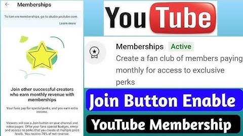 Youtube Membership Kaise Enable Kare 2025 | How To Enable YouTube Channel Membership | Join Button ✅