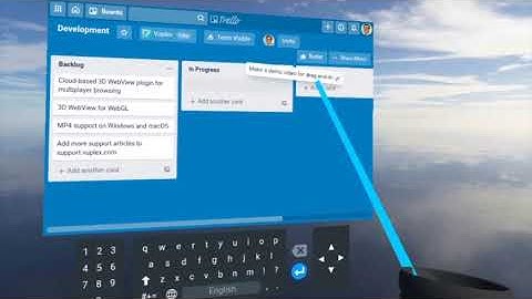 Demo of 3D WebView for Android on Oculus Quest