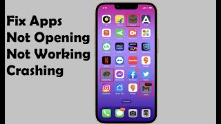 How to Fix iPhone Apps Not Opening Not Working Crashing