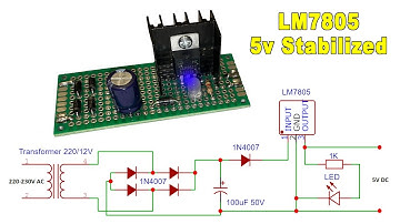 AC to DC Circuit with Graetz Bridge and LM7805 + JLCPCB E-exhibition
