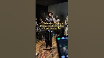 This is what chasing a dream actually looks like #music #chasingdreams