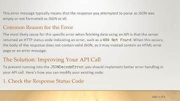 Resolving the JSONDecodeError in Python: Understanding the Issue and Fixing Your Code