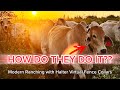 VIRTUAL FENCE HALTS 1,200lb COW INSTANTLY | Watch Brahman Cow stop on a dime!