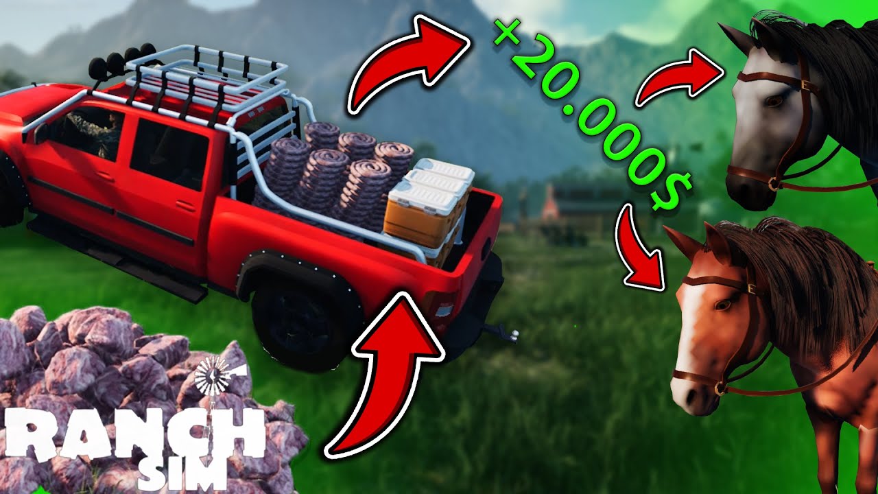 ТРАТИМ ВСЕ ДЕНЬГИ НА ПОКУПКУ ЛОШАДЕЙ!!! Ranch Simulator #10