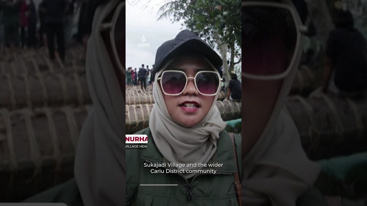 Indonesians fire wooden cannons in post-Eid tradition | AJ #shorts