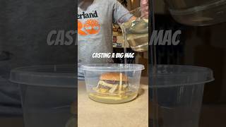 Casting A Big Mac In Epoxy. Apparently They Float.