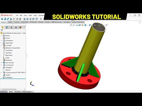 3D SOLIDWORKS weldments Tutorial | Robo CAD