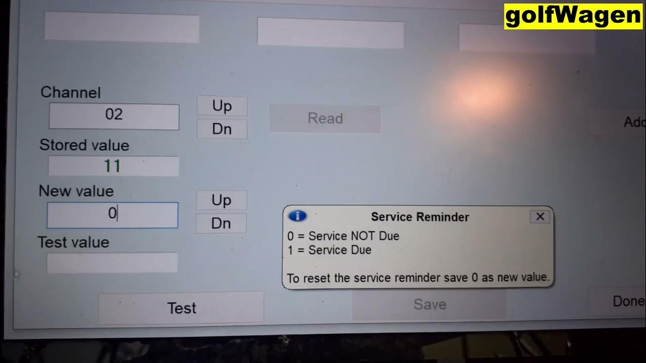 VW Polo 9n service reset vcds YouTube