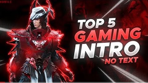 Top 5 Gaming intro No Text | Gaming intro Template No Text