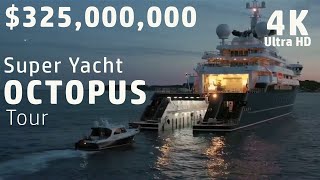 4K $325 Millions Super Motor Yacht Octopus Tour🌴🌊🌊 Plz SUBSCRIBE🌴