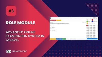 Part-3 Create Role Module | Advanced Online Examination System in Laravel #laravelproject #php