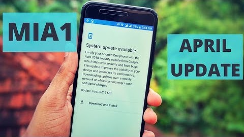 Xiaomi MiA1 April Stable Update -  Still Android 8.0?