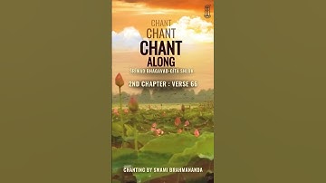 Chapter 2  Verse 66 | Bhagavad Gita | Chant | Gita Chanting | #Gitachanting