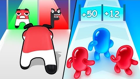 Alphabet Run Letter Go | Join Blob Clash 3d / All Level Gameplay: Android,OSi