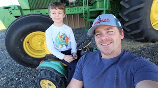 Hudson shows us around the farm