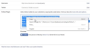How to embed facebook follow button on website or blog