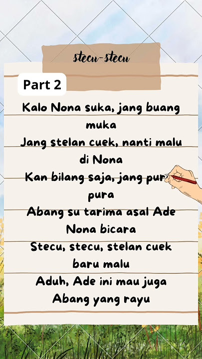 lirik stecu-stecu part 2 #lirik #liriklagu #musikindonesia #musik #stecustecu